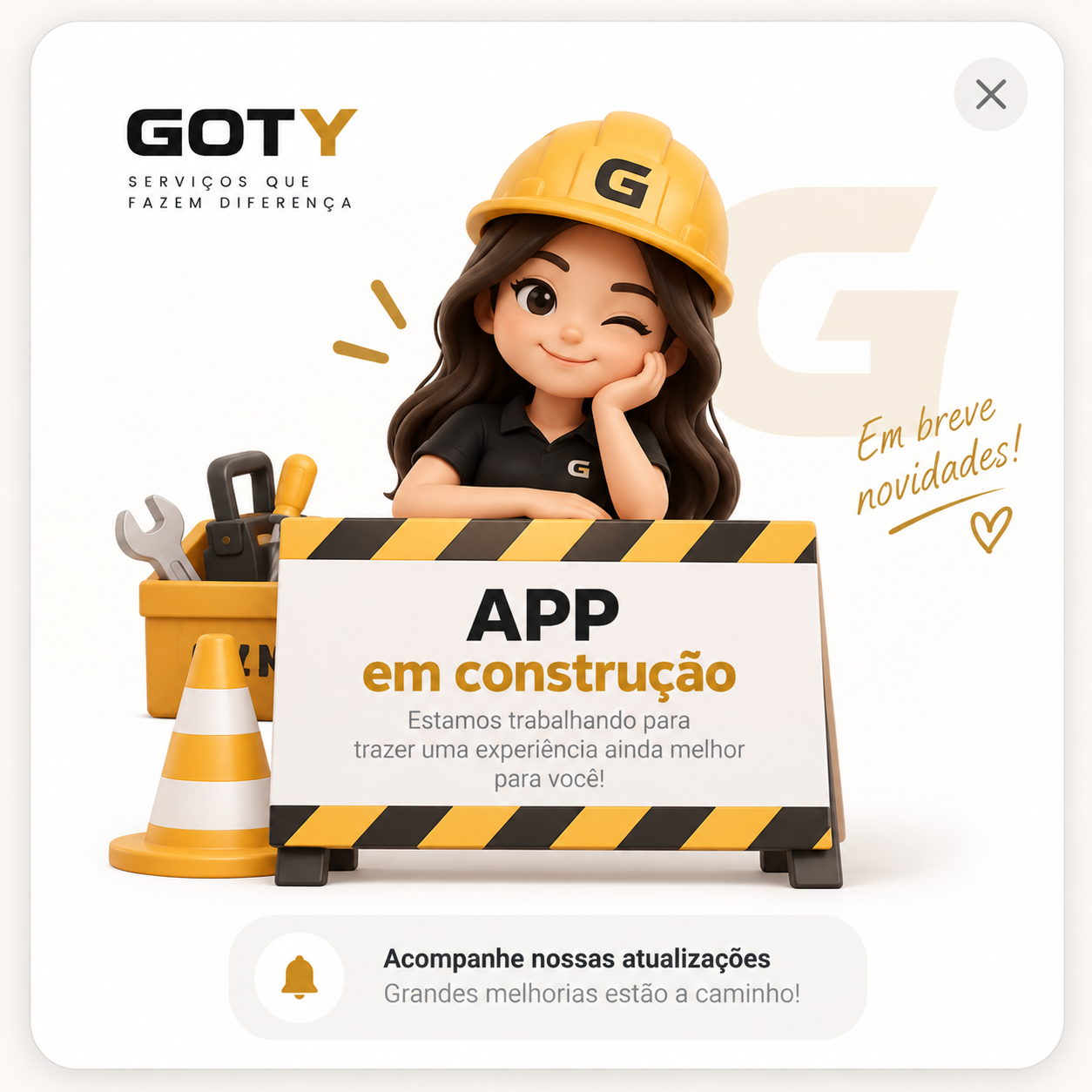 Aplicativo GOTY em construção